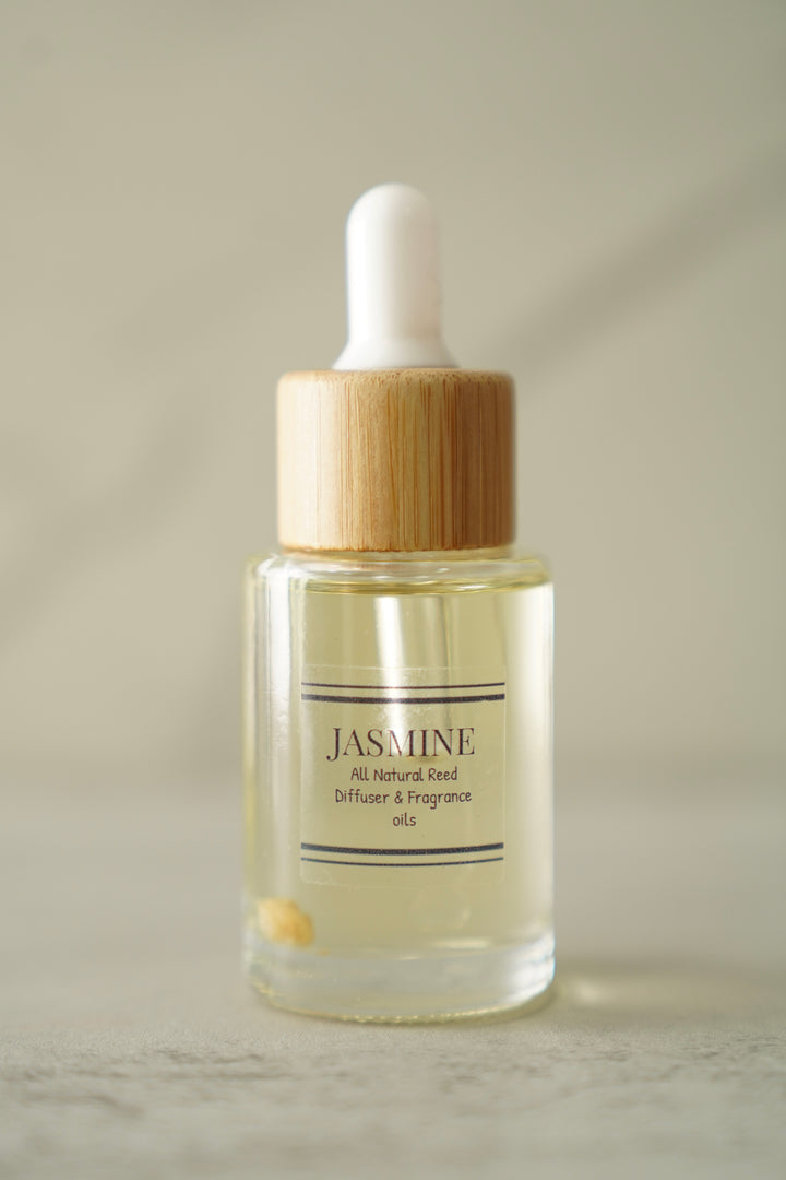 Jasmine car diffuser refill 1oz natural fragrance oil long lasting scent Orange Blossom Collective Illinois