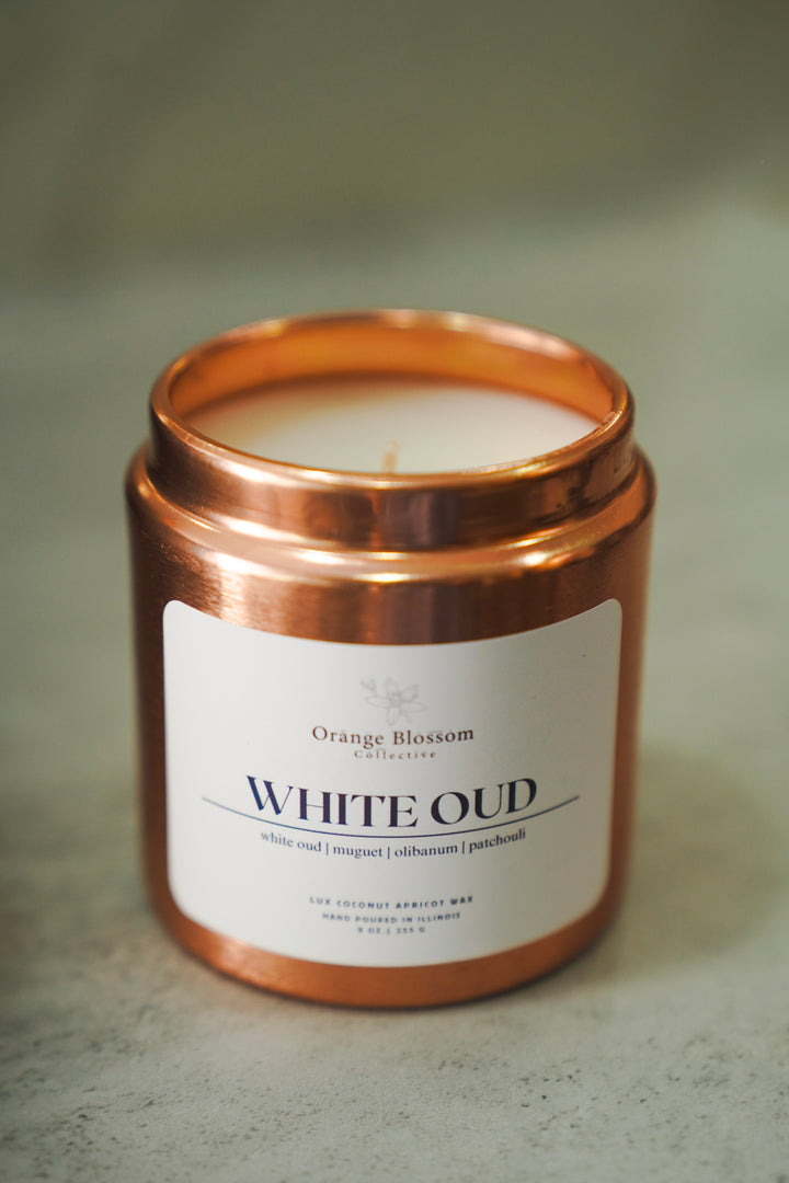 White Oud candle