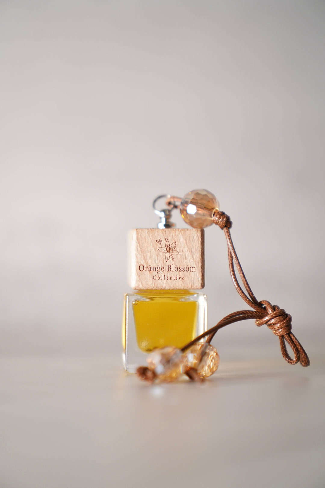 OBC Car Diffuser glass bottle fragrance oil charm natural handmade Orange Blossom Collective Illinois