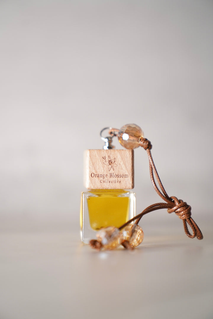 OBC Car Diffuser glass bottle fragrance oil charm natural handmade Orange Blossom Collective Illinois